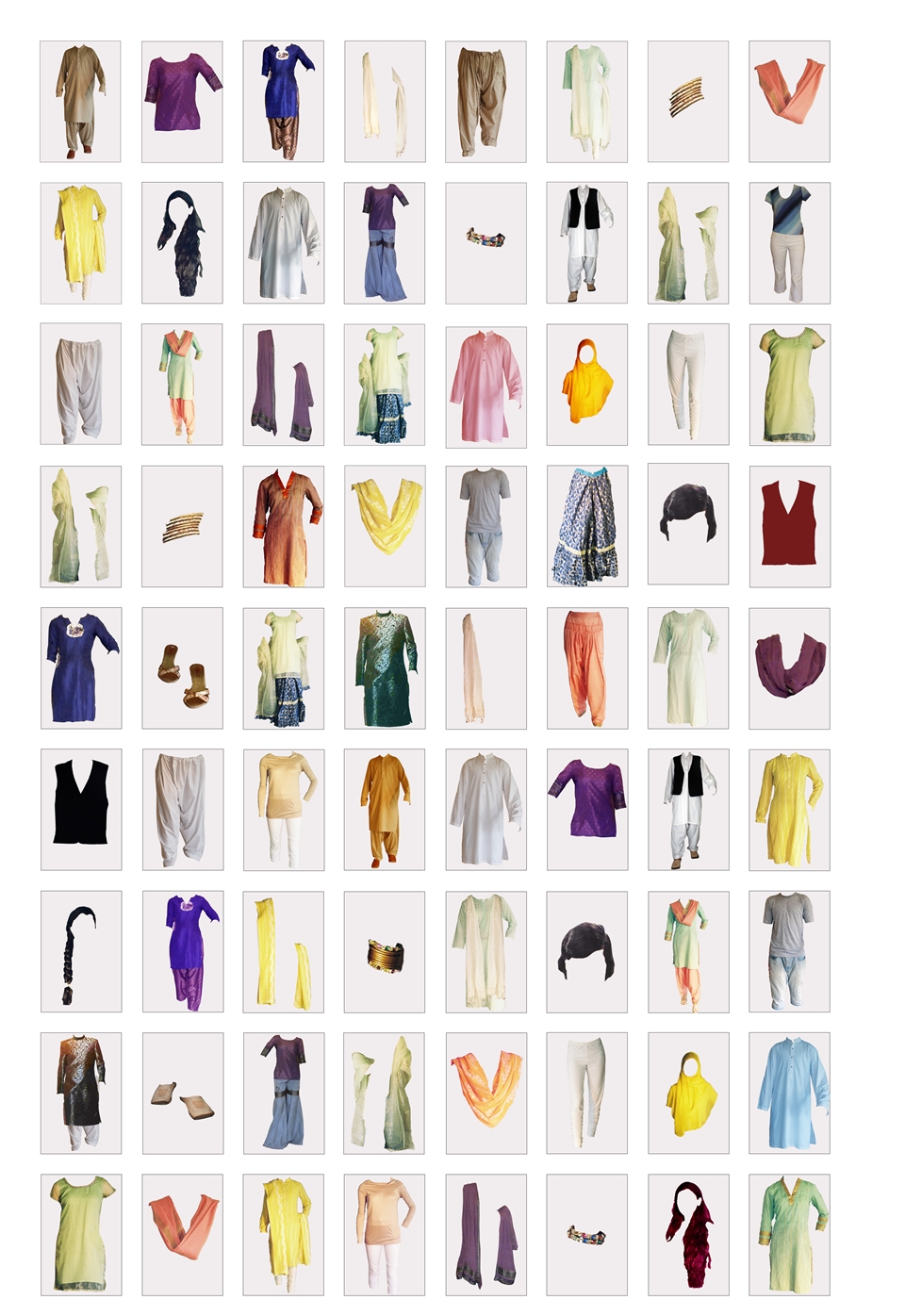 Paper dolls – Contact Sheet